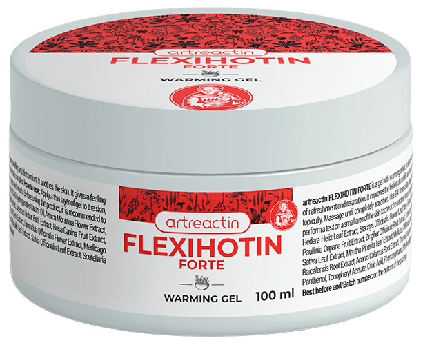 Flexihotin Forte warming gel, 100 ml jar